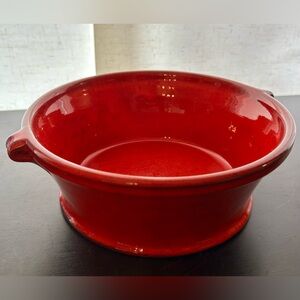 8”x3” Terracotta and clay red crock.